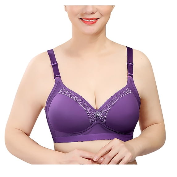 Inleife Bras for Women No Wire Fashion Women's Bra Wire Free Underwear One Piece Bra Everyday Underwear Bras