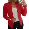 thumbnail image 1 of Inleife Cardigans for Women Women's Solid Color Casual Fashion Long Sleeve Coat Button Tops, 1 of 5