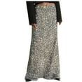 thumbnail image 1 of Inleife Fashion Women's Casual Skirt Solid Outing High Waisted Party Skirts Silver S, 1 of 7