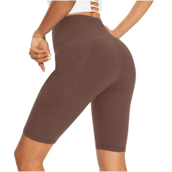 Inleife Leggings for Women Clearance Women's Sport Leggings High Waisted Yoga Workout Exercise For Casual Pocket Summer