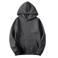 thumbnail image 1 of Inleife Hoodies for Men Fleece with Pockets Fall Winter Casual Solid Color Pullover, 1 of 6