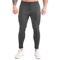 thumbnail image 1 of Inleife Mens Pants 2024 Men Fashion Solid Casual Elastic Waist With Pocket Trousers Sport Pants, 1 of 6