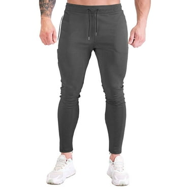 Inleife Mens Pants 2025 Clearance Men Fashion Solid Casual Elastic Waist With Pocket Trousers Sport Pants