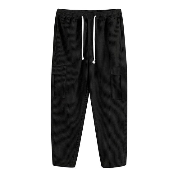 Inleife Mens Pants Plus Size Clearance Men's Pants Multiple Pockets Cargo Trousers Work Wear Combat Cargo with Pocket