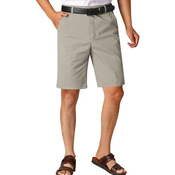 Inleife Plus Size Mens Shorts Men's Summer Casual Fashion Pockets Zipper Button Comfortable Shorts Cargo Pant