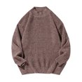 thumbnail image 1 of Inleife Sweaters for Men Warm Loose Men's Winter Thick Casual Fashion Solid Color Long Sleeved Round Neck Sweater, 1 of 6