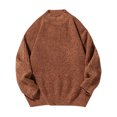 thumbnail image 1 of Inleife Sweaters for Men Warm Loose Men's Winter Thick Casual Fashion Solid Color Long Sleeved Round Neck Sweater, 1 of 6