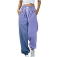 thumbnail image 1 of Inleife Sweatpants for Women Women's Gradual Winter Casual Elastic Waist Tight Foot Guard Pants Long Pants, 1 of 6