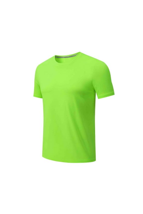 Tops for Men Solid Color Stretch Running Fitness Short Sleeve Leotard Basic Tees Y2k Clothes