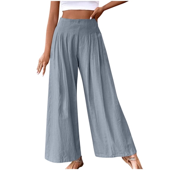 Inleife Women's Fashion Fitness Sport Relaxed Loose Elastic Waist Long SweatPants Solid Color Bound Feet Gray XXL