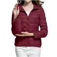 thumbnail image 1 of Inleife Women's Solid Color Long Sleeved Zipper Jackets Coat with Pocket Lightweight Jacket, 1 of 5
