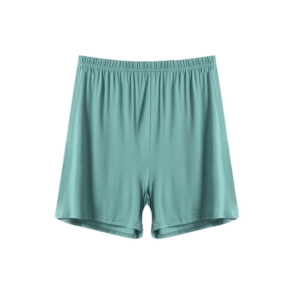 Inleife Women's Summer Elastic Waist Thin Quarter Shorts Color Thin Style Casual Pajamas Loose Size Home Pants