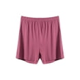 thumbnail image 1 of Inleife Women's Summer Elastic Waist Thin Quarter Shorts Color Thin Style Casual Pajamas Loose Size Home Pants, 1 of 6
