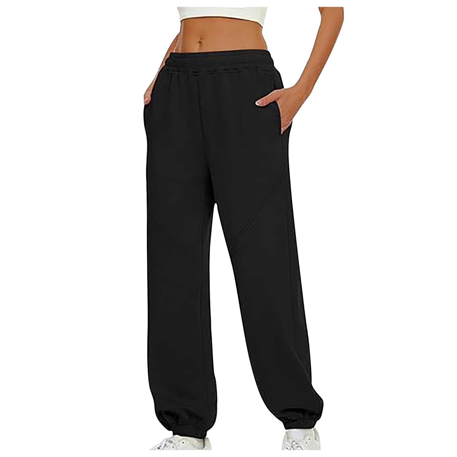 Inleife Women's Sweatpants Cinched Bottom Leisure Time 2024 Trendy