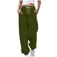 thumbnail image 1 of Inleife Women's Sweatpants with Side Pockets Women's Casual Solid Color Drawstring Elastic Waist Sweatpants, 1 of 5