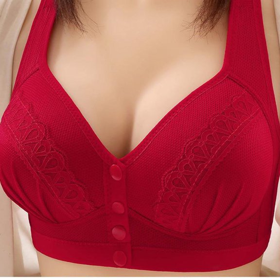 Inleife Womens Bras No Wire Fashion Comfortable Woman's Lace Beauty Back Strap Wrap Plus Size Bra