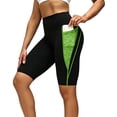 thumbnail image 1 of Inleife Womens High Waist Yoga Shorts Color Block Biker Shorts With Side Pockets Tummy Control Workout Leggings, 1 of 6