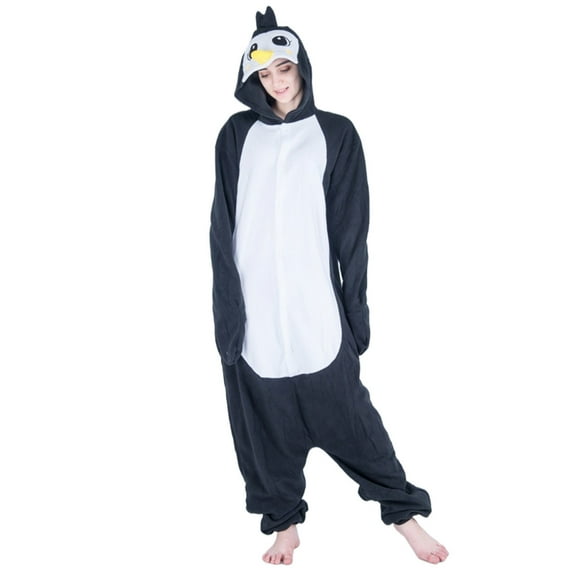 Inleife Womens Jumpsuits Fashion Cute Long Sleeve Jumpsuit Pajamas Winter Fleece Couple Home Clothes Adult Jumpsuit Pants