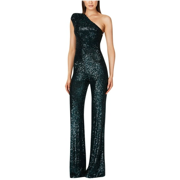 Inleife Womens Jumpsuits Women Suspender Deep V Backless Sleeveless Temperament Spicy Girl Sequin Jumpsuit