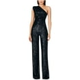 thumbnail image 1 of Inleife Womens Jumpsuits Women Suspender Deep V Backless Sleeveless Temperament Spicy Girl Sequin Jumpsuit, 1 of 4