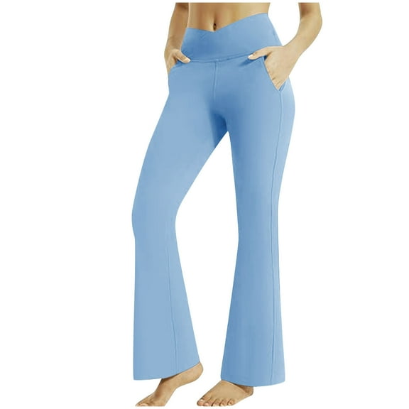 Inleife Womens Pants Womens Stretch Yoga Leggings Fitness Running Gym Sports Full Length Active Pants