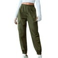 thumbnail image 1 of Inleife Womens Summer Pants Clearance Fashion Woman Solid Long Pants with Pocket Sizes S-XXL, 1 of 6