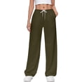 thumbnail image 1 of Inleife Womens Sweatpants with Side Pockets Relaxed Drawstring Solid Color Elastic Waist Casual Sweat Pants, 1 of 6