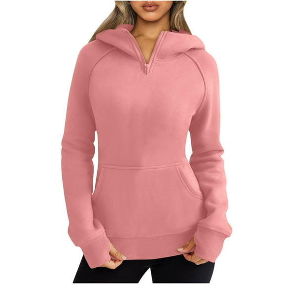 Inleife Womens Zip Up Hoodies Fleece Sweatshirts Fall Outfits Sweaters Winter Clothes with Pockets