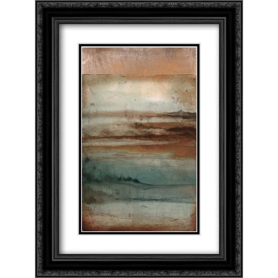 Inlet 2x Matted 18x24 Black Ornate Framed Art Print by Flynn, Jenn