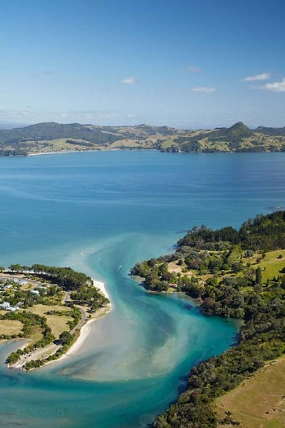 Inlet Cooks Beach Coromandel Peninsula North Island New Zealand Canvas Art - David Wall DanitaDelimont (19 x 29)