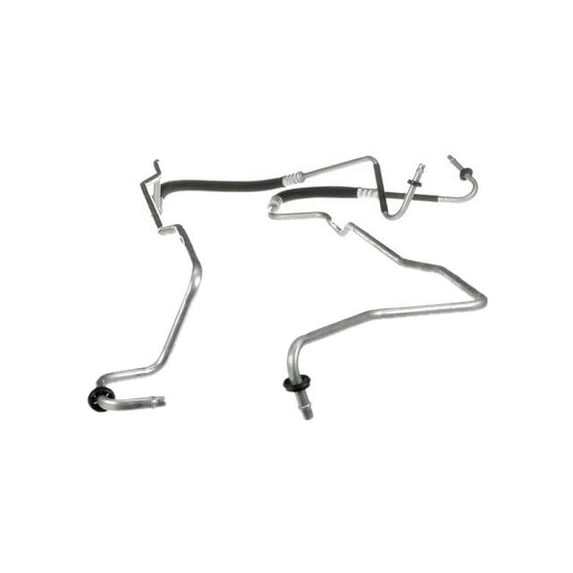 Inlet and Outlet Auto Trans Oil Cooler Hose Assembly - Compatible with 1998 - 2004 Dodge Intrepid 2.7L V6 1999 2000 2001 2002 2003