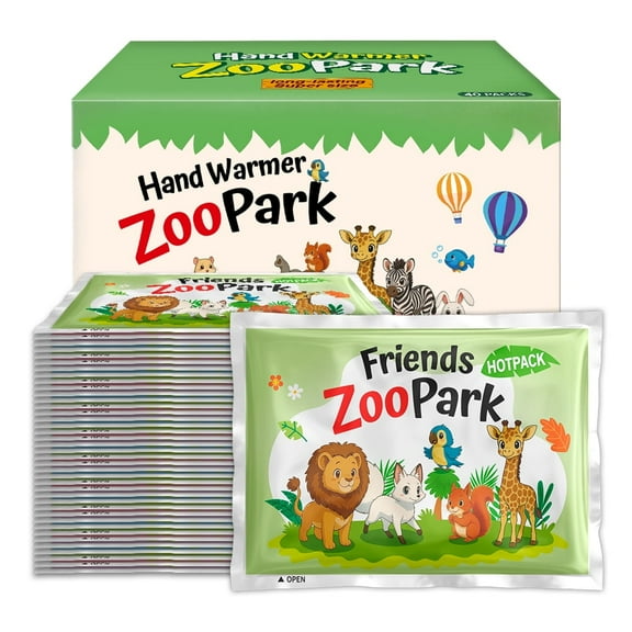 Inlife ZooPark Super Warmer for Hand & Body, Air Activated, All Natural, Safe, Comfort, 40 packs