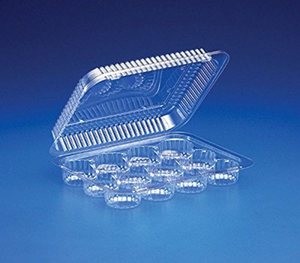 Inline 12Cup Compartment Clear Plastic Small MiniMuffin Cupcake