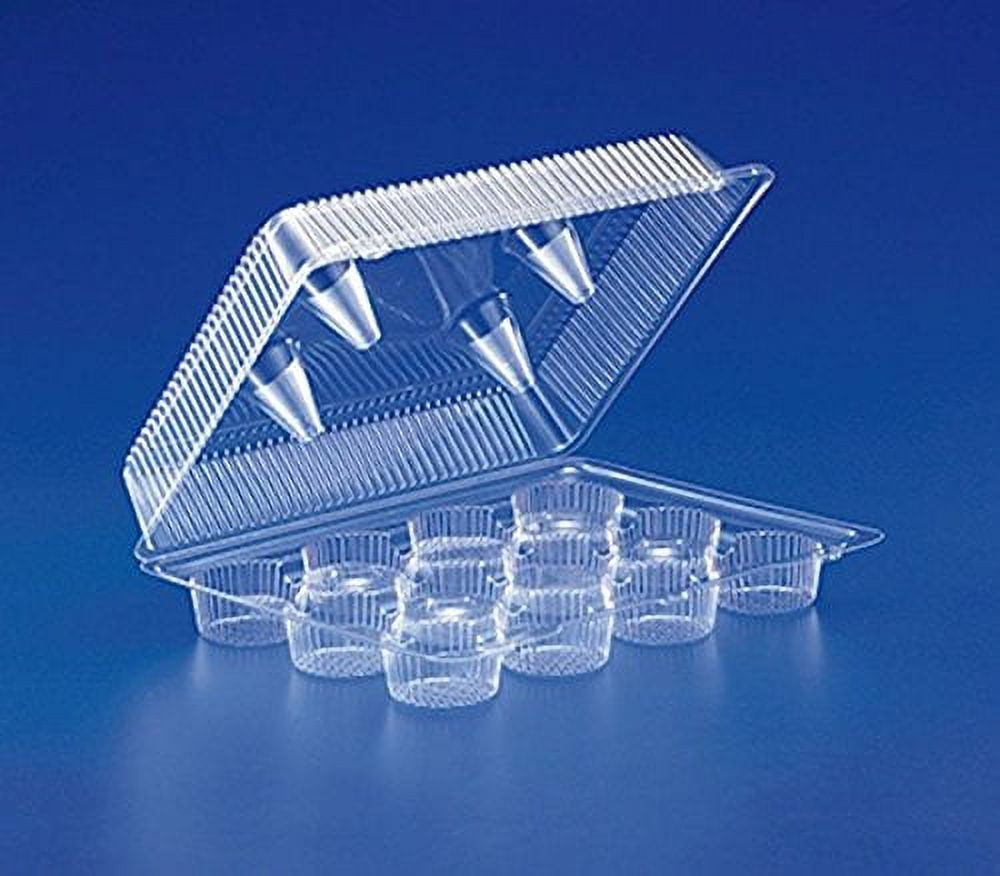 Inline 12Cup Compartment Clear Plastic Standard Cupcake Bakery