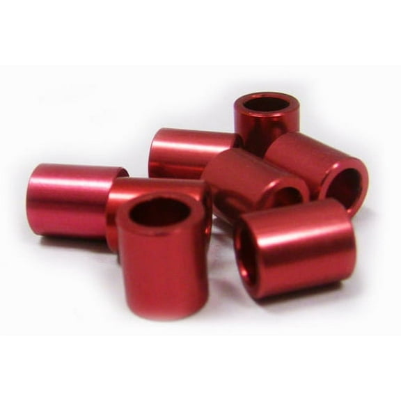 Inline Axle ALUMINUM SPACER 8-Pack RED MICRO Spacers for 8mm Axles 688