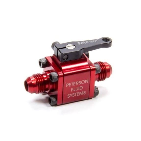 Inline Ball Valve -06 AN x -06 AN Nose