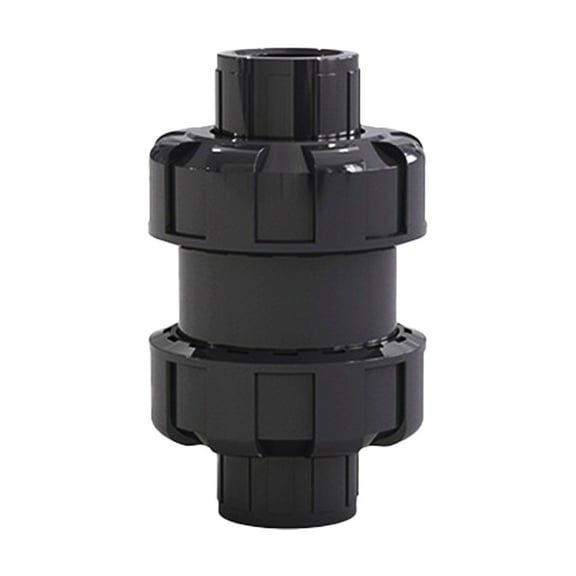 Inline Check Valve, Solvent Connections Stainless Steel Spring Loaded Backflow Preventer, Quick Assembly Without Disassembling Clamp (40mm)
