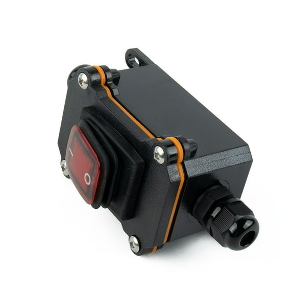 Inline Cord Switch 25A Ip65 Waterproof On-Off Switch With Red Light Buttons 24V Smile Home