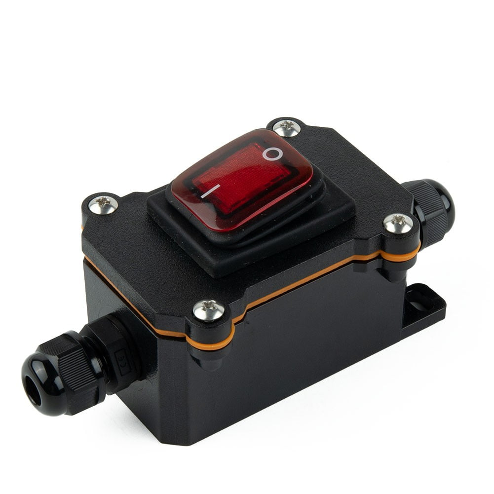 Inline Cord Switch 25A Ip65 Waterproof On-Off Switch With Red Light ...