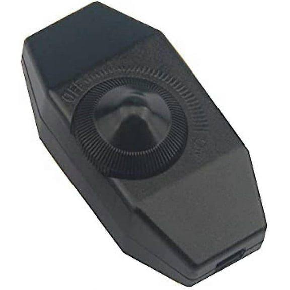 Inline Dimmer Switch 220-240v Knob Dimmer Switch Lights Switch For Lamps Lights (black)