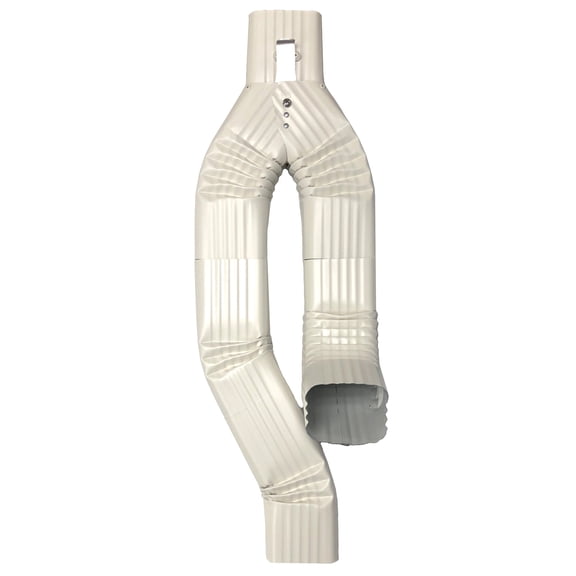 Inline Downspout Diverter for Rain Barrels (3X4, ALMOND)