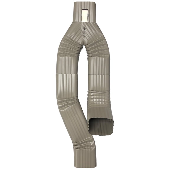 Inline Downspout Diverter for Rain Barrels (3X4, CLAY)