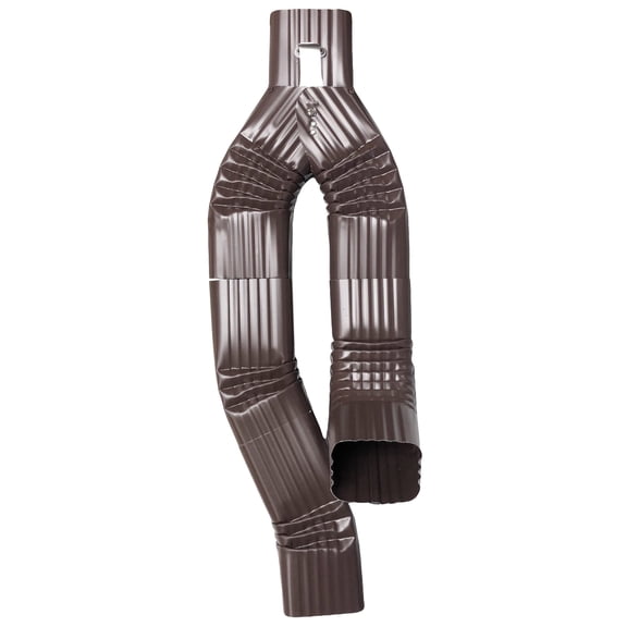 Inline Downspout Diverter for Rain Barrels (3X4, ROYAL BROWN)