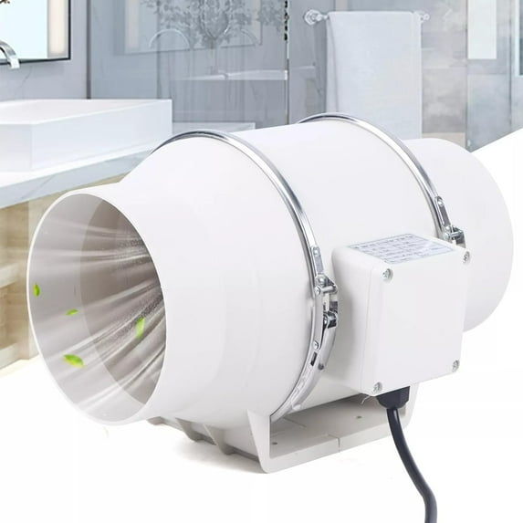 Inline Duct Fan 6Inch 540m/h Tubular fan Inline Ventilation Fan Air Circulation Vent Exhaust Blower Fan High Efficiency Inline Fan Mixed Flow Ventilation System Exhaust 75W,Noise level 38dB