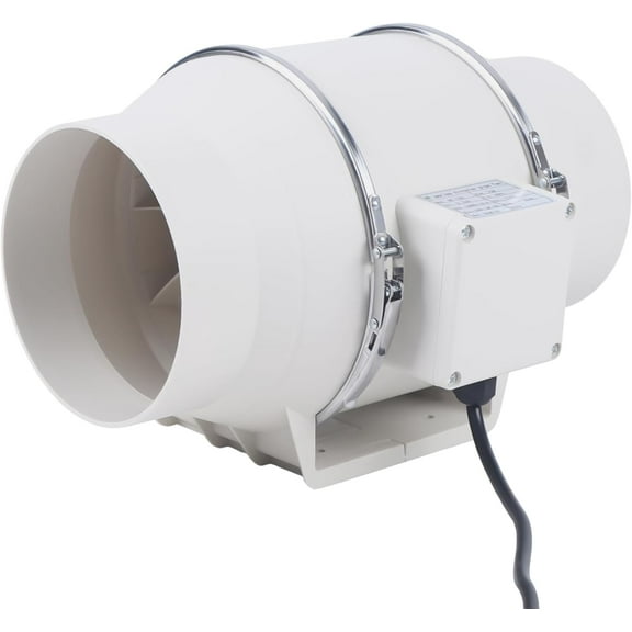 Inline Duct Fan Ventilation System 540m /h High Efficiency Exhaust Air Fan for Duct Vent Bathroom, Kitchen, Grow Tent 12.2 * 7.87 * 8.66in