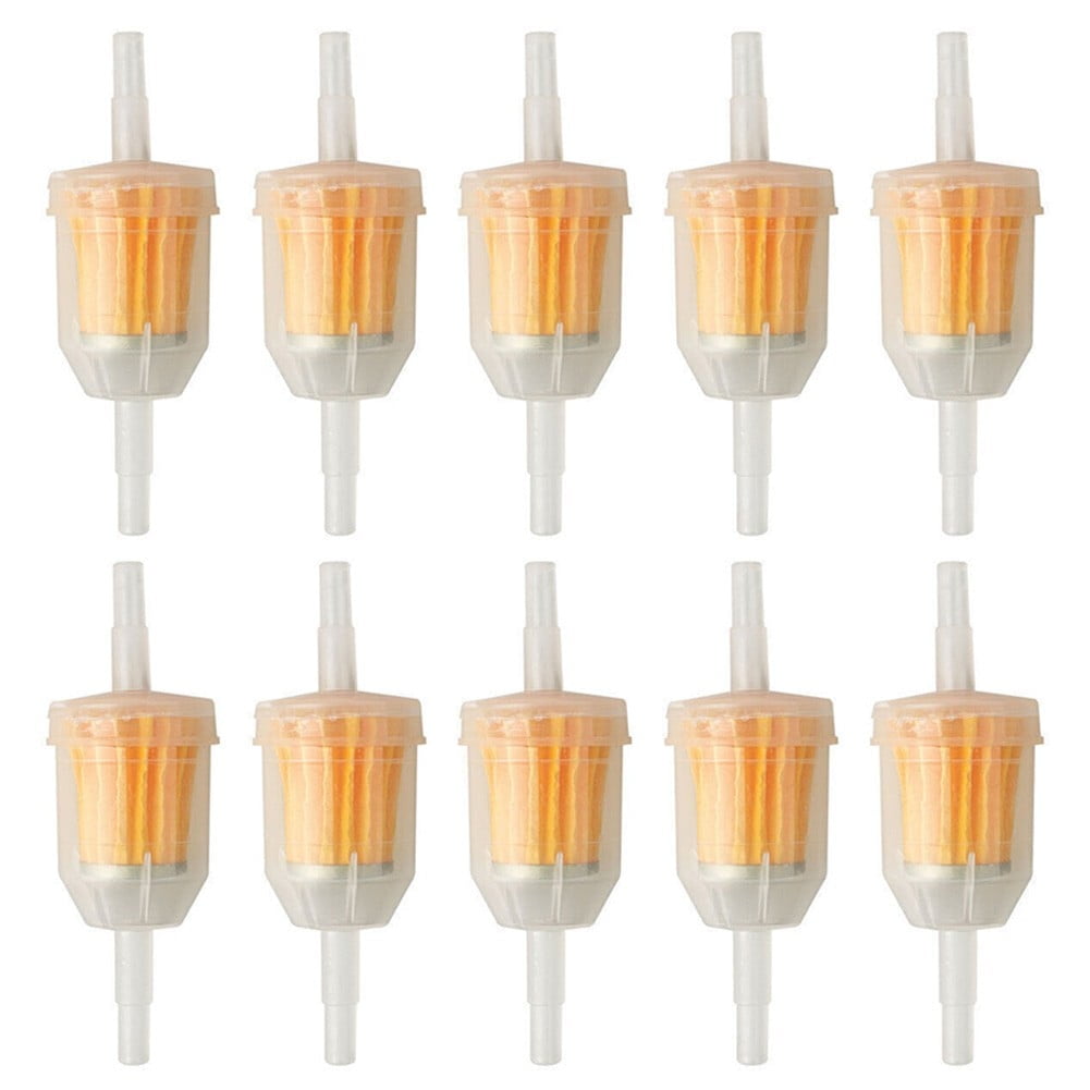 Small Engine Filters Inline Fuel Filter - 10-Pack, 1/4