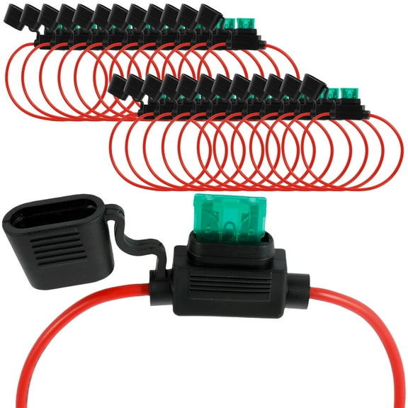 Inline Fuse Holder Robust Fuse Holder Safe and Reliable Fuse Holder Suitable for ATO/ATC Blade Fuses Easy to Solder Fuse Holder Suitable for Automobiles