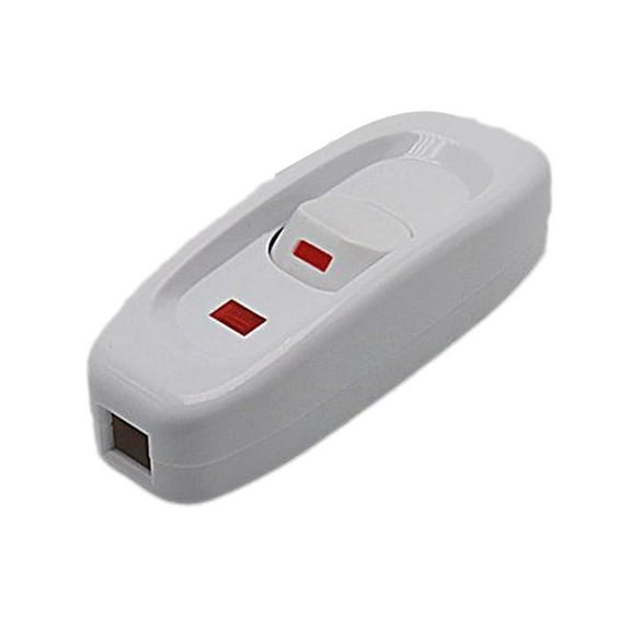 Inline Lamp Cord Switch, AC 110-250V 10A On/Off Rocker Switch for Desk Lamp, Portable Cord Cable Light Replacement