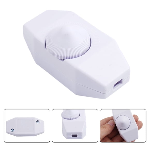 Inline Led Dimmer Switch Built-In Rotary On/Off & Knob Control Dimmer 2 Color