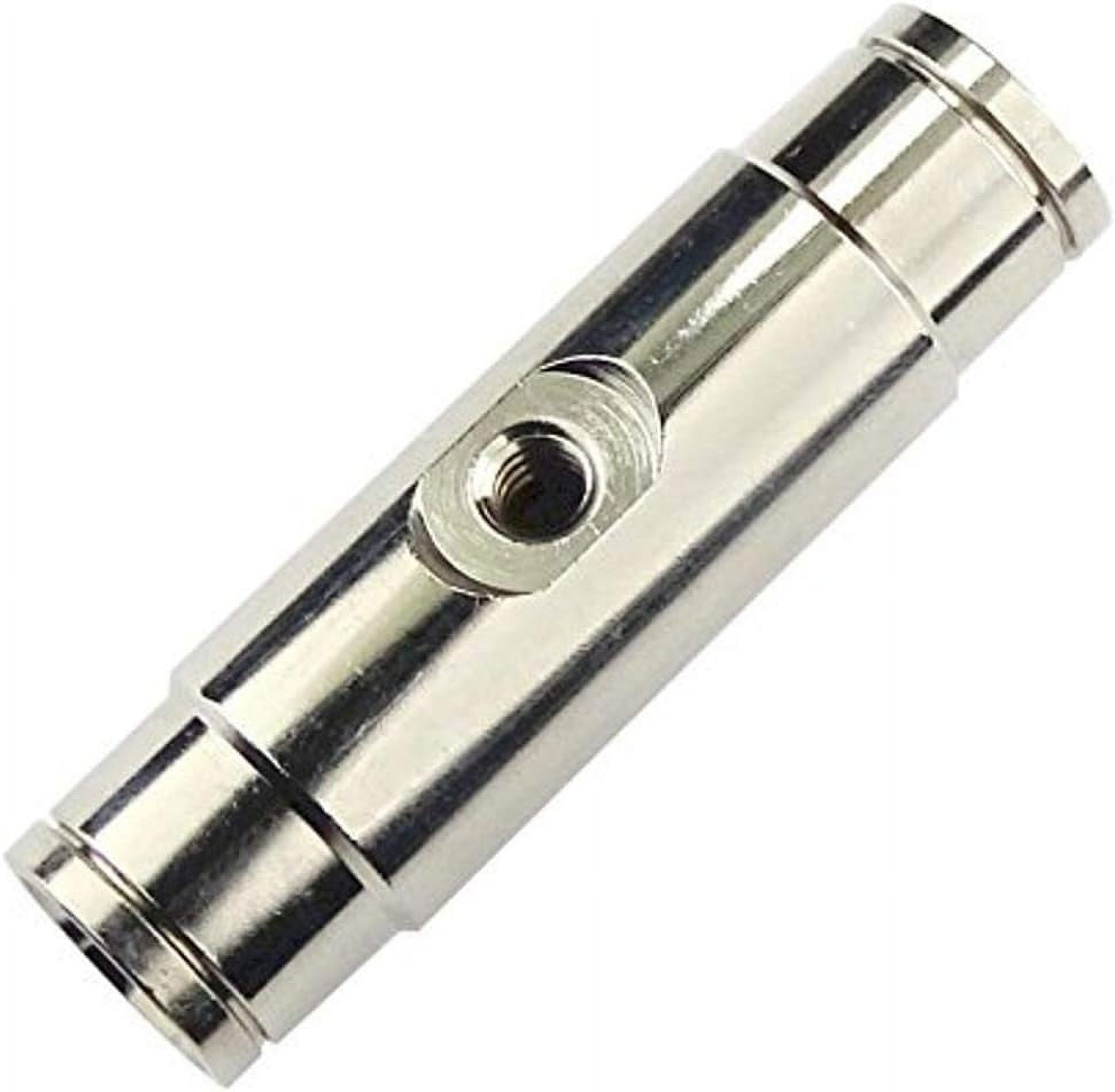 Inline Misting Connector, 3/8" Compression Fitting, Made of Plated Brass, HighPressure Nozzle